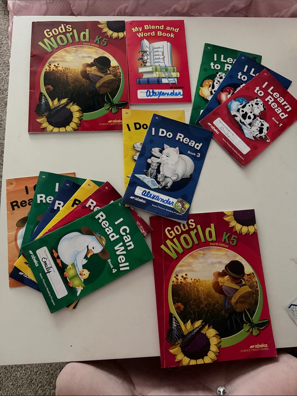 Abeka Kindergarten Reading books God's World K5 & Kids Reading Book Set